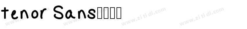 tenor Sans字体转换